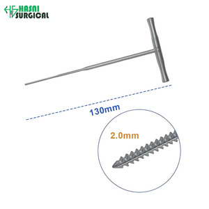 เครื่องมือผ่าตัดกระดูกแบบใช้มือ Hasni Surgical OEM พร้อมด้ามจับรูปตัว T อุปกรณ์เจาะกระดูกแบบใช้ซ้ำได้ ทำจากสแตนเลส สำหรับการผ่าตัดกระดูกสัตว์เลี้ยง - Product Image 3