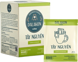 Dalakon Tay Nguyen Café de spécialité moulu torréfié italien caféiné au goût doux Emballage de boîte d'égouttement pur - Product Image 1