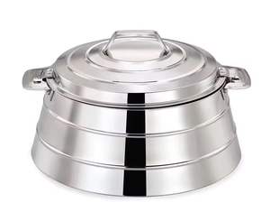 Olla térmica de acero inoxidable con tapa, para mantener la comida caliente, ideal para cocina, hogar y restaurante. - Product Image 1