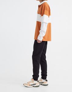 Chemise pour homme en toile unie brodée, impression numérique 240g, 100% coton - Product Image 4