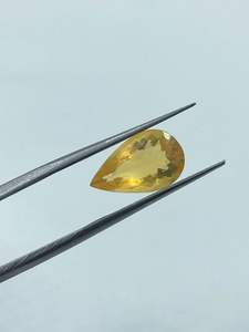 Ópalo de Fuego Natural, Corte Pera, Color Amarillo Miel, 8x13.50mm, 2.33 Quilates, Piedra Suelta - Product Image 5