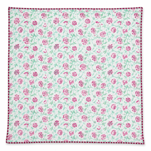 Indian Boho Floral Block Print 100% Cotton Comforter <b>Set</b> Multicolour <b>Hand</b> Block Printed Light Soft Wrinkle Free All Season Home - Product Image 3
