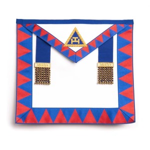 Tablier de Cérémonie Haut de Gamme Brodé de Lourdes Broches Dorées, Style Anglais, pour Chapitre Royal et Loge, Régalia Décorative - Product Image 4