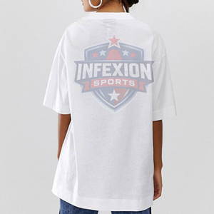 <b>White</b> Oversized O-Neck Short Sleeve T-Shirt Unisex Casual Solid Color Jersey Knit Cotton Blank Design Plus Size Men's T-Shirt - Product Image 3