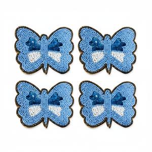 Posavasos de Cuentas de Vidrio Redondas Hechas a Mano 2026, Decoración de Mesa Elegante en Plata Metálica para el Hogar, Fiestas y Cenas - Product Image 2