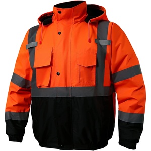 Customized High Visibility <b>Worker</b> Uniform Flashing Reflective Safety <b>Jacket</b> Road Construction Reflective <b>Jackets</b> - Product Image 6