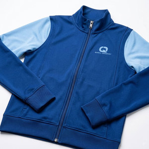 Veste de survêtement longue haut de gamme pour homme, col montant, fermeture éclair intégrale, coupe-vent, respirante, personnalisable sur le devant, pour la course, la gym et les activités de plein air - Product Image 3