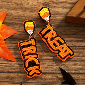 Joyas de Moda para Halloween Hechas a Mano con Cuentas de Arroz, Dulces de Maíz Elegantes para Fiesta de Halloween, por MULTI CRAFT - Product Image 5