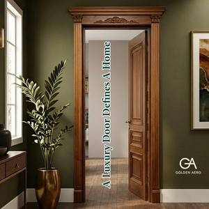 Puerta de Panel Shaker de Madera Sólida Clásica Americana para Proyectos Residenciales GA-34S - Product Image 2