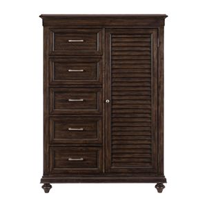 Stile di transizione solido 1pc camera da letto cassetti regolabili mensole legno carbone finitura mobili in legno tradizionale - Product Image 2
