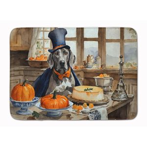 Weimaraner Tapis de cuisine anti-fatigue Citrouilles d'automne Coussin en mousse à mémoire Tapis de bain confortable Tapis de cuisine lavable en machine - Product Image 1