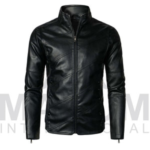 New Arrival High Quality New Design Plus Size Leather <b>Jacket</b> Motorcycle Leather <b>Jacket</b> for Men and women - Product Image 2