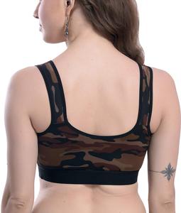 Premium Quality Women Sports <b>Bra</b> Outdoor Use Plus Size Breathable Front Logo High Support Spandex/Nylon - Product Image 3