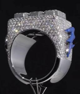 Premium Sterling Silver Moissanite <b>Ring</b> Elegant Fashion Bridal <b>Promise</b> Engagement Anniversary Jewelry <b>for</b> Women <b>Men</b> - Product Image 3