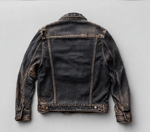 Veste en cuir de haute qualité, très élégante et stylée - Product Image 6