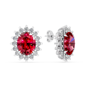Boucles d'oreilles en argent 925 avec diamant de laboratoire pour femmes, certifiées IGI, RJC, ODM, OEM, fabricant éthique de bijoux fins, vente en gros EA502229 - Product Image 3
