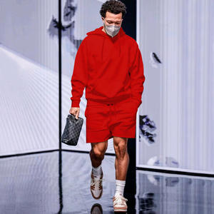 ชุดเซ็ตเสื้อฮู้ดดี้ผ้าฝ้ายพิมพ์ลายตามสั่งสำหรับผู้ชาย พร้อมกางเกงจ็อกเกอร์ผ้าระบายอากาศสำหรับฤดูใบไม้ร่วง - Product Image 6