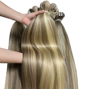 La mejor calidad con el mejor precio al por mayor, extensión de cabello humano crudo de Vietnam, cabello de trama - Product Image 1