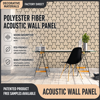 Panneaux acoustiques en fibre de polyester en forme de Y avec placage bois texturé, matériau décoratif pour bars et salles de réunion