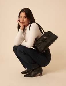 Women Genuine <b>Leather</b> ladies <b>Bag</b> With Adjustable Strap Solid Color Luxury Daily Use Hasps Closure <b>Soft</b> Handle Durable - Product Image 1