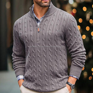 Winter Knit Custom Logo <b>Men's</b> for Neck Business <b>Poncho</b> Smart Casual Wool/Cashmere Front Logo Custom Colors & Sizes - Product Image 1