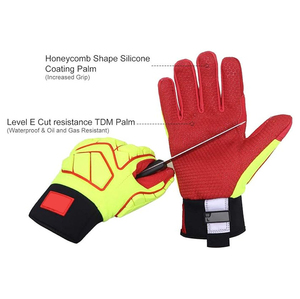 Gants de travail professionnels en TPR résistants aux chocs, logo personnalisé, fabricant OEM, vente en gros, export - Product Image 6
