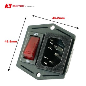 Enchufe con Interruptor Dos en Uno Serie KUOYUH 94N, 15 Amp/20 Amp, Uso Industrial y Doméstico, Plástico - Product Image 3