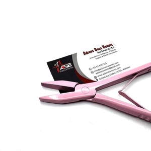 <b>Pink</b> Micro-beads Hair Extension Pliers Custom Logo Printed Hair Care <b>Tool</b> Wholesale OEM Service Flat Nose Pliers - Product Image 4