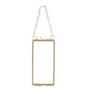 Unique Style Metal Glass Photo <b>Frame</b> Hanging Wall <b>Picture</b> Display <b>Frame</b> Stylish Interior Decor - Product Image 1