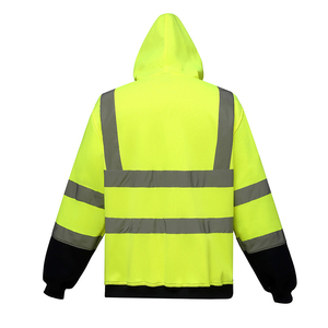 2026 New Hi Vis Reflective Safety Waterproof <b>Jacket</b> for Outdoor Construction Custom DTF printed Logo safety <b>jacket</b> for Men - Product Image 5