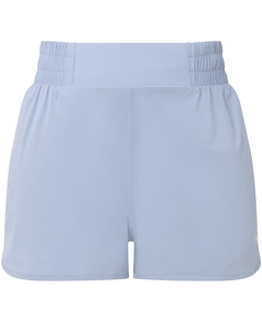 Shorts Deportivos para Mujer 2026, Cintura Alta, Azul Claro, Cintura Elástica, Corte Regular, Tejido de Punto, Spandex, Poliéster, Transpirable, Color Sólido, 160 g - Product Image 4