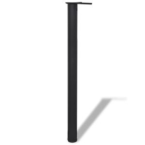 Juego de 4 Patas Ajustables de Hierro Negro para Muebles, 34.3 Pulgadas de Altura, para Mesas - Product Image 2