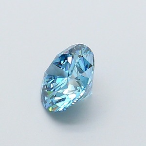 Diamant CVD de laboratoire taille ronde, 1,15 carat, couleur bleu vif fantaisie, clarté VS1, polissage excellent, pierre brute de qualité supérieure pour bague - Product Image 3