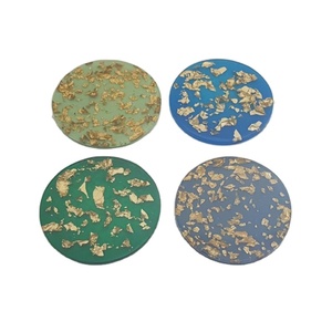 6 sous-verres de café pour thé naturel fabriqué en inde, vente en gros, dessous de verre multicolores, pour décoration de la maison, dessous de service à thé bon marché - Product Image 1