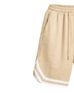 Pantalones Cortos de Baloncesto para Hombre, Color Beige Blanco, Transpirables, de Secado Rápido, para Deportes, Gimnasio, Entrenamiento, Correr, Fabricante OEM Personalizado - Product Image 3