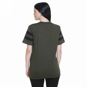 New Stylish Women's Tee 100% Cotton Polyester Casual Wear Breathable Women's T-Shirts Competitive Price Ladies Tee OEM Services - Product Image 2