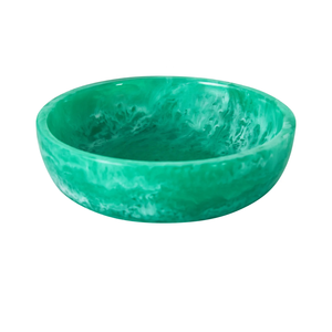 Handmade Eco-Friendly Green Resin <b>Bowl</b> with Blue Base Polished Classic Decorative <b>Party</b> <b>Bowl</b> - Product Image 2