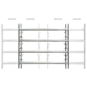 Rejillas de seguridad ajustables para ventanas, 2 unidades, 39,4-59,1 pulgadas, persianas de seguridad ajustables - Product Image 3