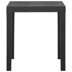 Tavolo da Giardino in Plastica Grigia Resistente di Media Dimensione per Esterni - Product Image 3