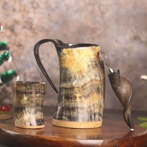 Premium Horn Mugs Genuine Buffalo Horn Drinking Cups Handcrafted Elegant Tableware For Restaurant Hotel Bar Dining - Product Image 5