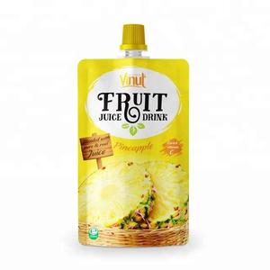 Purée de fruits multi-saveurs sans sucre en sachet de 250 ml : Ananas, Mangue, Orange, Pomme, Raisin, Banane, Corossol – Bouteille Vietnam - Product Image 1