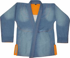Kimono de Jiu-Jitsu Brésilien en Denim Marque Privée – Coupe Shoyoroll pour Commandes en Gros - Product Image 1