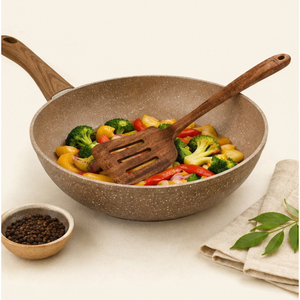 Juego de utensilios de cocina de madera de acacia premium, 5 piezas, cucharas de madera para cocinar, juego de utensilios de cocina antiadherentes con logotipo personalizado - Product Image 4