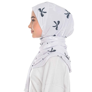 Hiyab de Algodón Jersey para Mujer, Suave y Elástico, Pañuelo Musulmán de Moda, Bufandas y Chales de Seda - Product Image 3