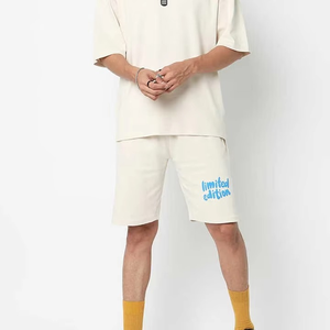 Conjuntos Deportivos Casuales de Verano Personalizados de 2 Piezas, Conjunto de Camiseta de Manga Corta para Mujer, Pantalones Cortos de Verano para Hombre, Conjunto Unisex de Algodón - Product Image 3