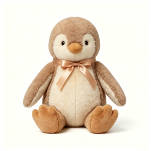 Peluche de pingüino, Pingüino de peluche, Peluche suave de pingüino, Peluche de pingüino marrón, Juguete de peluche para abrazar de pingüino - Product Image 3
