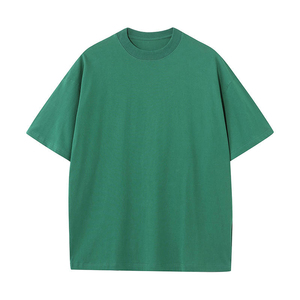 Camisetas Negras Extra Grandes para Hombre, 100% Algodón, Cuello Caído, Corte Holgado, Estilo Urbano, Transpirables - Product Image 5