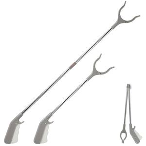 Ramasseur de déchets pliable en acier inoxydable de 83 cm - Léger et robuste pour la collecte des déchets domestiques et aide à la mobilité - Product Image 1