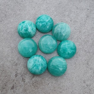 อเมซอนไนต์ทรงกลมเจียระไนแบบบริลเลียนท์สำหรับทำเครื่องประดับ - Product Image 1