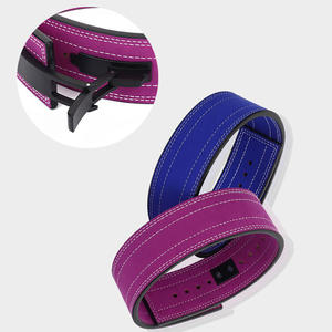 Ceinture de musculation en cuir avec levier pour hommes, soutien lombaire robuste, pour la musculation en salle de sport, vente en gros - Product Image 4